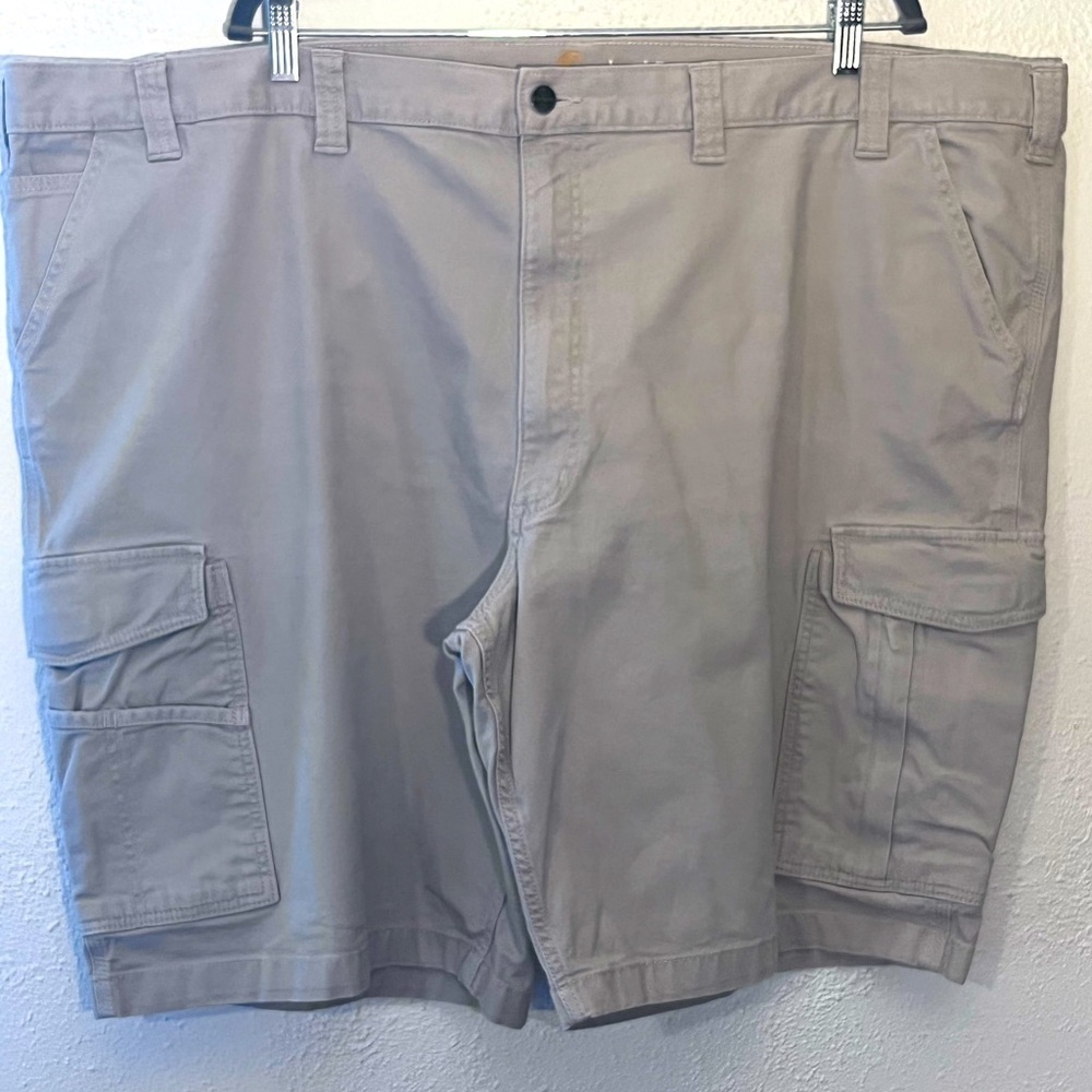 Carhartt Cargo Shorts Mens 52 Khaki Relaxed Fit Flat Front Utility Work Wear
